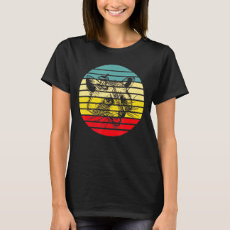 T-shirt Raccoon Retro Sunset Raccoon