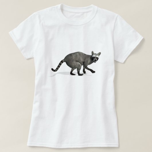 T-shirt Raccoon surpris (Design devant)