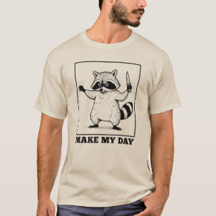 T-shirt Raccoon vintage Angry