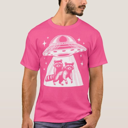 T-shirt Raccoons Ufo (Devant)