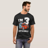 T-shirt Race 3rd Birthday Boy Toddler 3 Three Racing Drive (Devant entier)