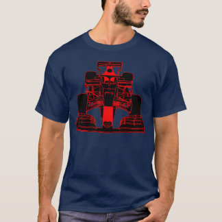 T-shirt Race car formula racing car red friend friend