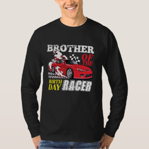 T-shirt Race Car Party Frère De L'Anniversaire Racer Racin