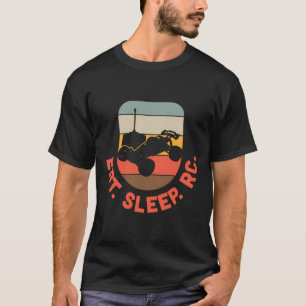 T-shirt Race Car Radio Contrôle Hobby Eat Sleep Rc Retro R