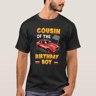 T-shirt Race Car Toddler Boy Racing Cousin De L'Anniversai