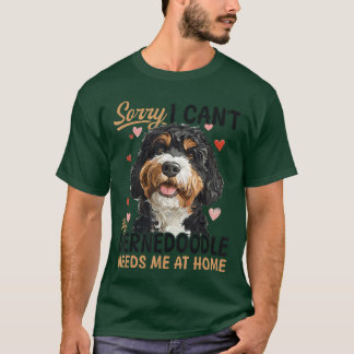T-shirt Race de chien Bernedle Désolé je ne peux pas mon B