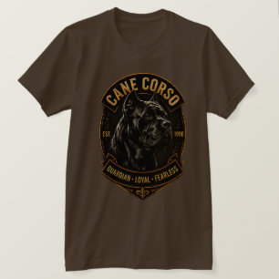 T-shirt Race de chien Cane Corso Gardien Loyal Intrépide