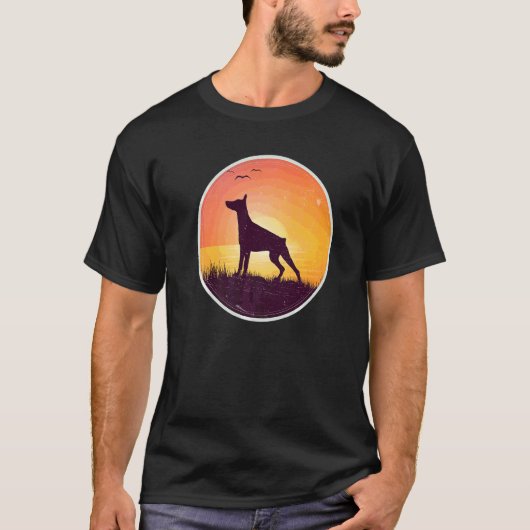 T-shirt Race de chien Dobermann 13 (Devant)