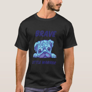 T-shirt Race de chien guerrier peu courageux Face Carlin
