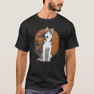 T-shirt Race de chien Husky Chien de traîneau 80