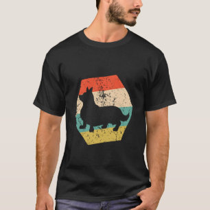 T-shirt Race de chien Pembroke Welsh Corgi Retro en détres