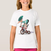 T-Shirt Racer Sur Tricycle Girls (Devant)