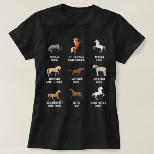 T-shirt Races de chevaux Cavalier Équestre Équestrien (Design devant)