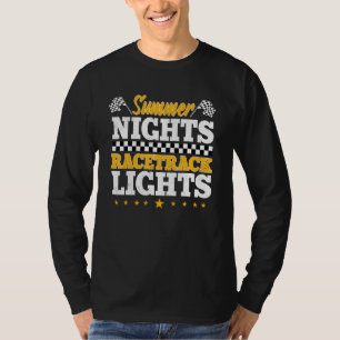 T-shirt Racetrack Lights Racer Raceday Race Track Racing R