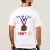 T-shirt RaceWalk pour la chemise d'or (Dos)