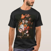 T-shirt Rachel Ruysch - fleurs dans un vase en verre (Devant)