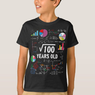 T-shirt Racine carré De 100 10e Anniversaire 10 Anniversai