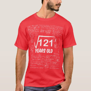 T-shirt Racine carré de 12111e anniversaire 11 ans mathéma