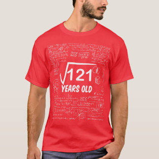 T-shirt Racine carré de 12111e anniversaire 11 ans mathéma