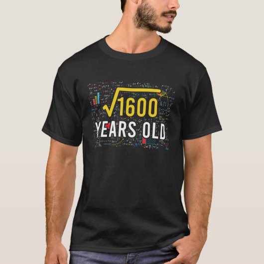 T-shirt Racine carré De 1600 40 Ans 40E Anniversaire Mat (Devant)