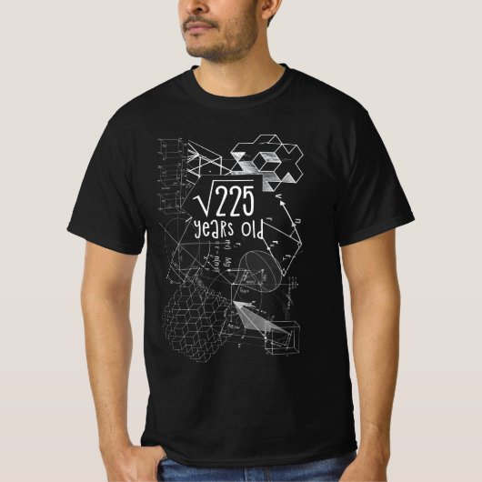 T-shirt Racine Carré de 225 15e anniversaire 15 ans (Devant)