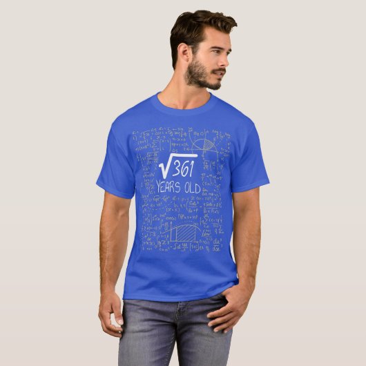 T-shirt Racine carré de 361 19 ans 19e anniversaire (Devant entier)