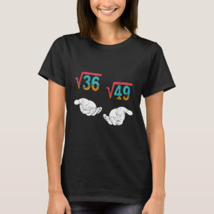 T-shirt Racine carrée 36 49 Mème 67 Glace qui coule Prof d