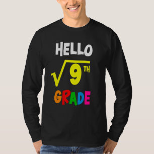 T-shirt Racine Carrée De 9 Retour À L'école 3e Troisième A