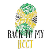 T-shirt racine jamaïcaine