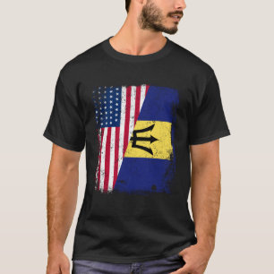 T-shirt Racines Américaines Barbadiennes Demi-Américain US