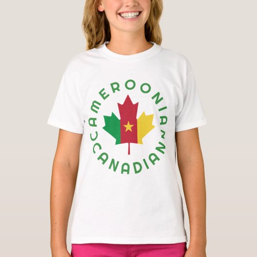 T-shirt Racines camerounaises canadiennes (Devant)