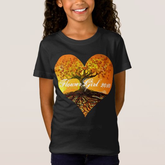 T-Shirt Racines de l'amour Fleur fille (Devant)