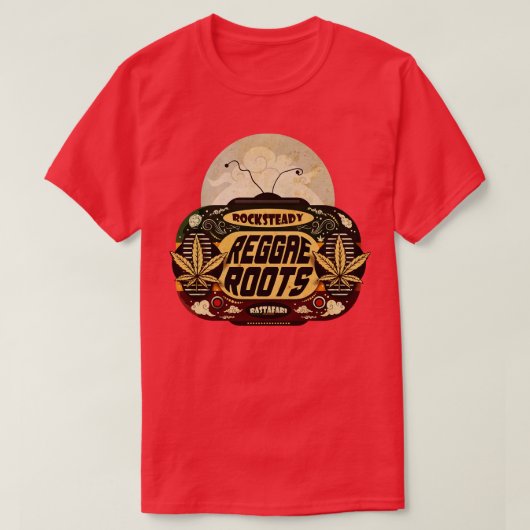 T-shirt Racines de reggae Rockstable (Design devant)