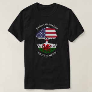 T-shirt Racines Gallois-Américaines dans l'arbre de Celti