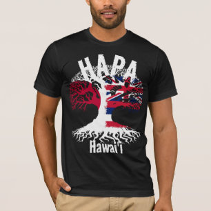 T-SHIRT RACINES HAPA JAPON HAWAII