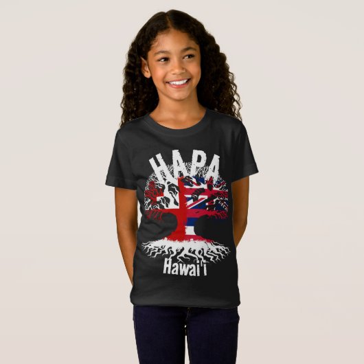 T-Shirt RACINES HAPA TONGA HAWAII (Devant entier)