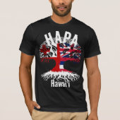 T-SHIRT RACINES HAPA TONGA HAWAII (Devant)