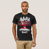 T-SHIRT RACINES HAPA TONGA HAWAII (Devant entier)