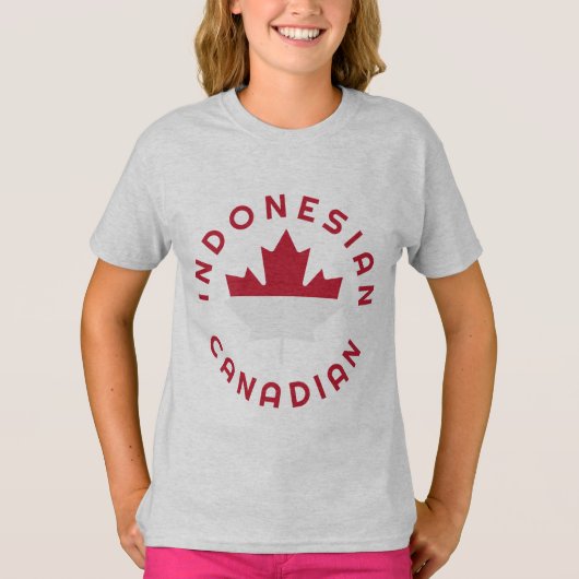 T-shirt Racines indonésiennes canadiennes (Devant)