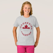 T-shirt Racines indonésiennes canadiennes (Devant entier)