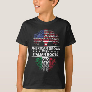 T-shirt Racines italiennes américaines cultivées Italie
