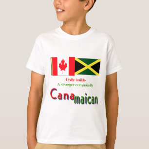 T-shirt racines jamaïcain-canadiennes