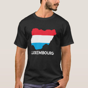T-shirt Racines Luxembourgeoises Letzebuerg Drapeau Luxemb