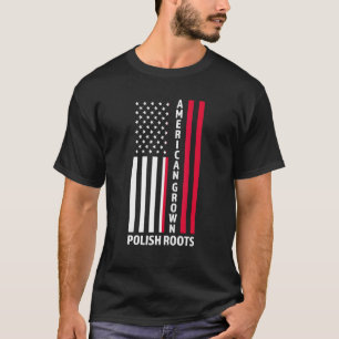 T-shirt Racines polonaises de culture américaine Pologne