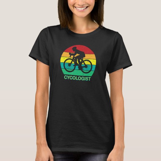 T-shirt Racing Bike Cycologist (Devant)