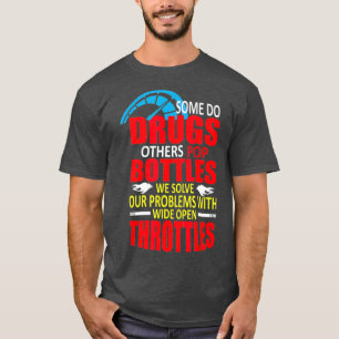 T-shirt Racing conducteur accélérateur course