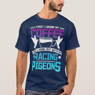 T-shirt Racing Pigeons Café 1