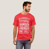 T-shirt Racing Shirt Funny Racing One Ball Race Drag Stock (Devant entier)