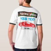 T-shirt Racing Speed Car Design – Fast Motorsport Performa (Dos)