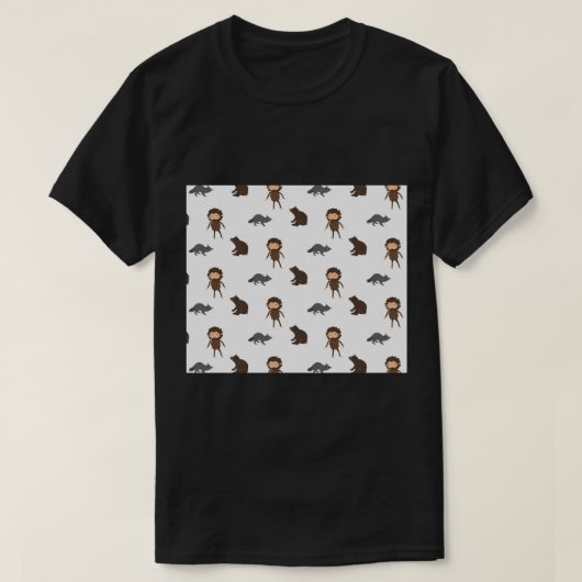 T-shirt Racoon à lancer de l'ours Sasquatch Sneaky1 (Design devant)